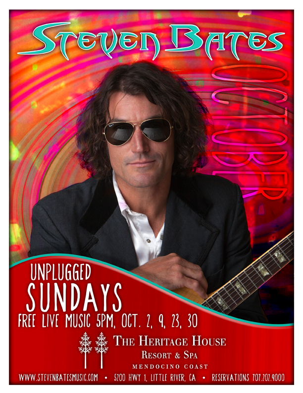 Steven Bates playing unplugged at Heritage House Sundays in October
